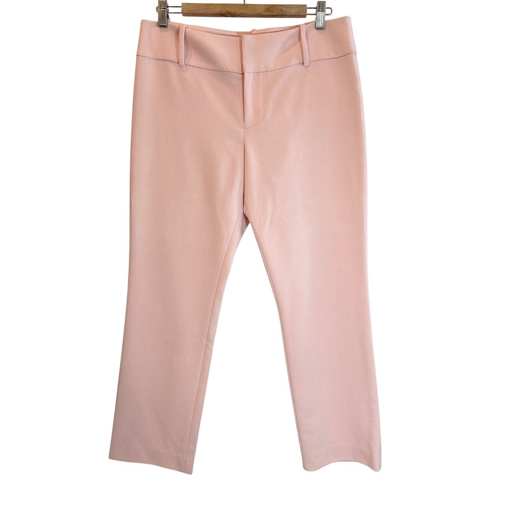 Alice + Olivia Classics Pink Straight Leg Trousers‎ Dress Pants Size 8